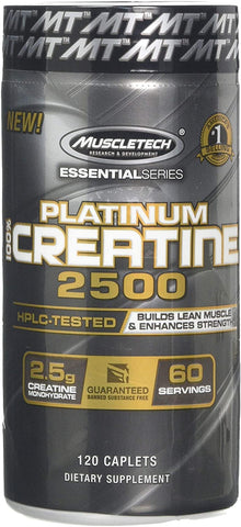 MuscleTech Platinum 100% Creatine 2500 - 120 caplets