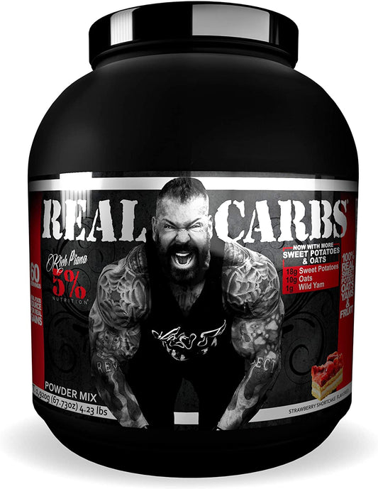 5% Nutrition Real Carbs, Strawberry Shortcake - 1920g