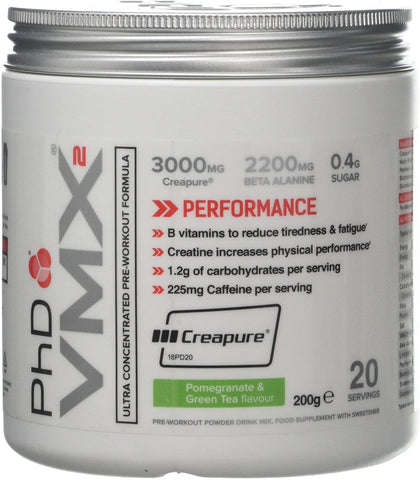PhD VMX2, Pomegranate & Green Tea - 200g
