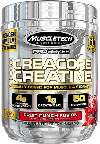 MuscleTech CreaCore Creatine, Fruit Punch Fusion - 326g