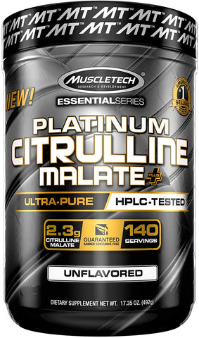 MuscleTech Platinum Citrulline Malate Plus, Unflavored - 492g