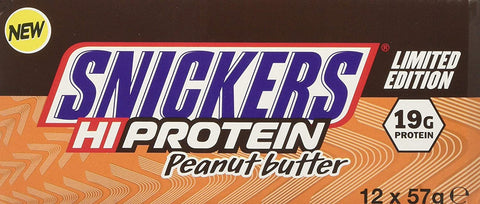 Mars Snickers Hi Protein Bars, Peanut Butter Limited Edition - 12 bars