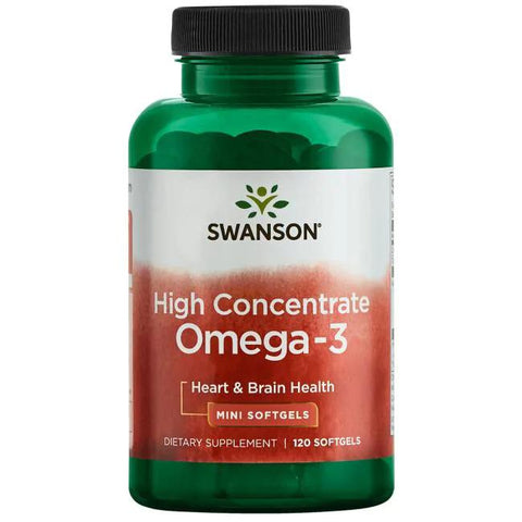 Swanson High Concentrate Omega-3 - 120 softgels