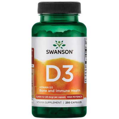 Swanson Vitamin D-3, 1000 IU - 250 caps