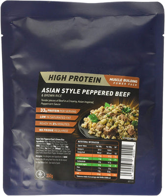 Performance Meals, Asian Style Peppered Beef & Brown Rice - 1 Pack