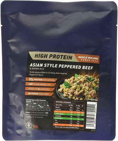 Performance Meals, Asian Style Peppered Beef & Brown Rice - 1 Pack