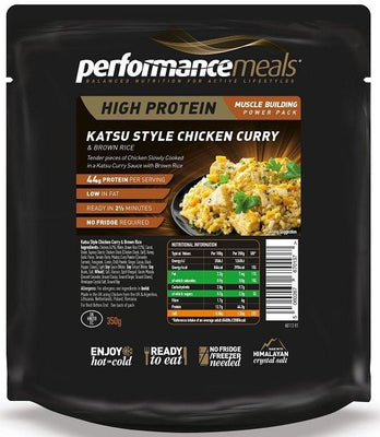 Performance Meals, Katsu Style Chicken Curry & Brown Rice - 1 Pack