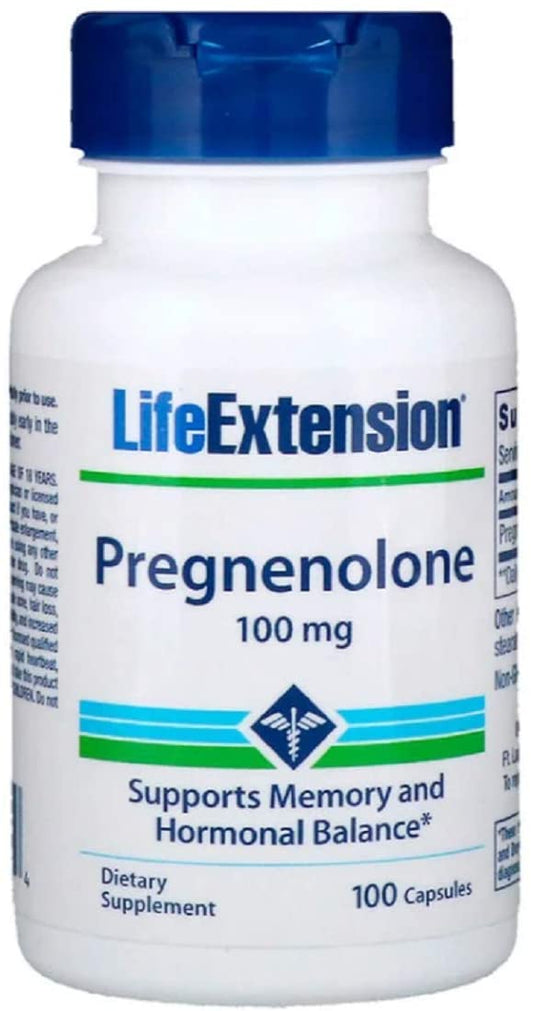 Life Extension Pregnenolone, 100mg - 100 caps