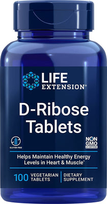 Life Extension D-Ribose Tablets - 100 vegetarian tabs