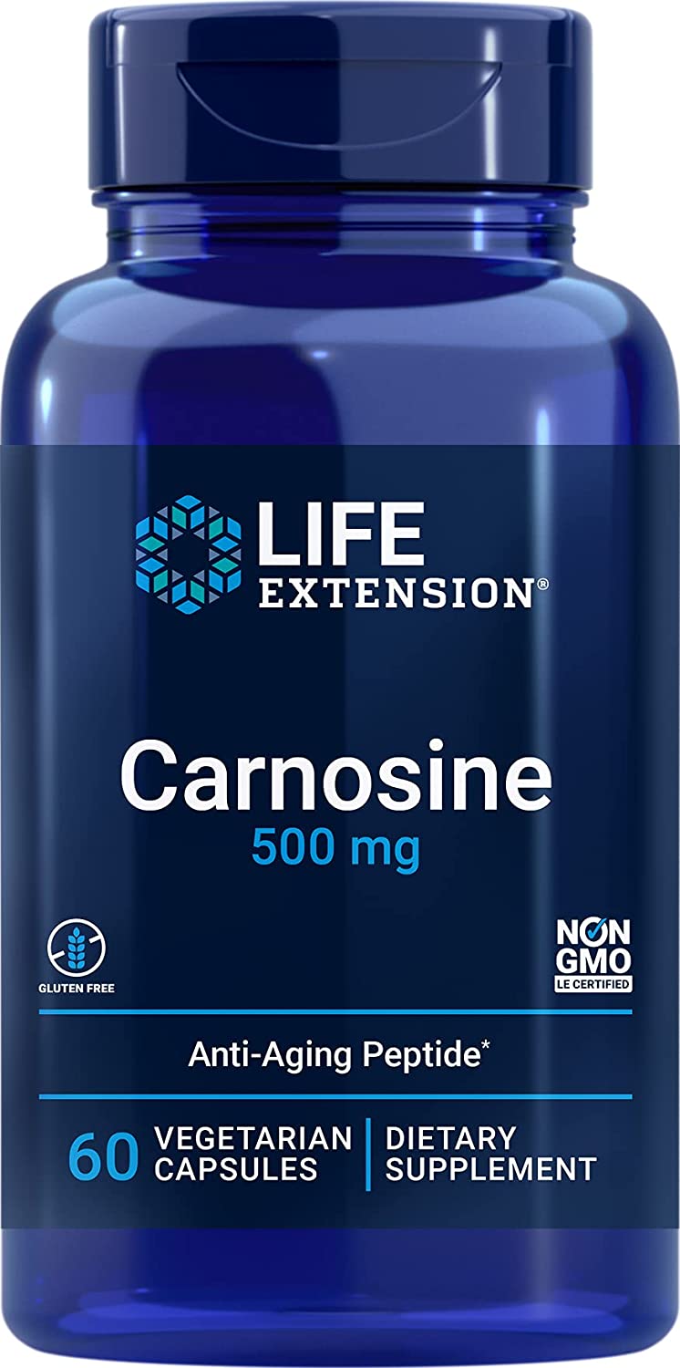 Life Extension Carnosine, 500mg - 60 vcaps