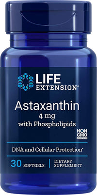 Life Extension Astaxanthin with Phospholipids, 4mg - 30 softgels