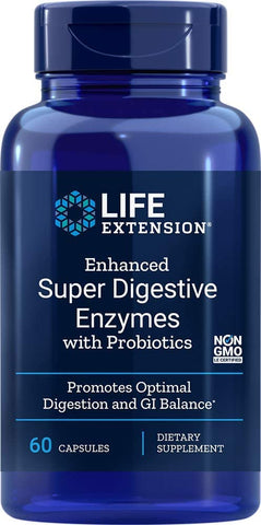Life Extension  Enhanced Super Digestive Enzymes with Probiotics - 60 vcaps