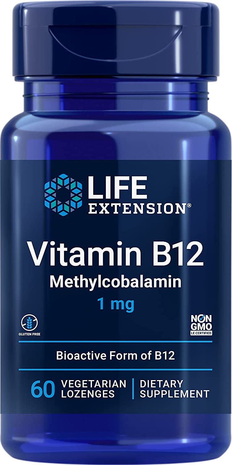 Life Extension Methylcobalamin, 1mg - 60 vegetarian lozenges