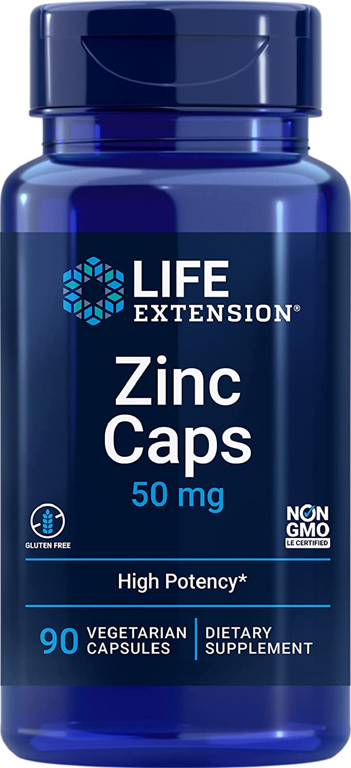 Life Extension Zinc Caps, 50mg - 90 vcaps