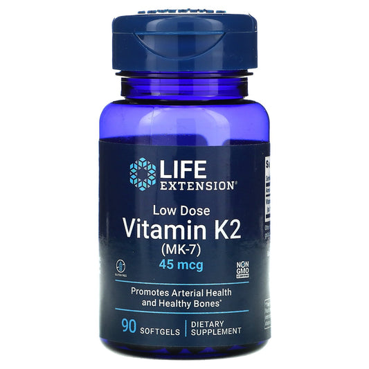 Life Extension Low Dose Vitamin K2 (MK-7), 45mcg - 90 softgels
