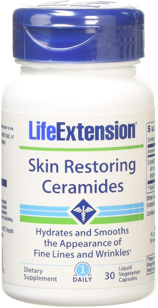 Life Extension Skin Restoring Ceramides - 30 liquid vcaps