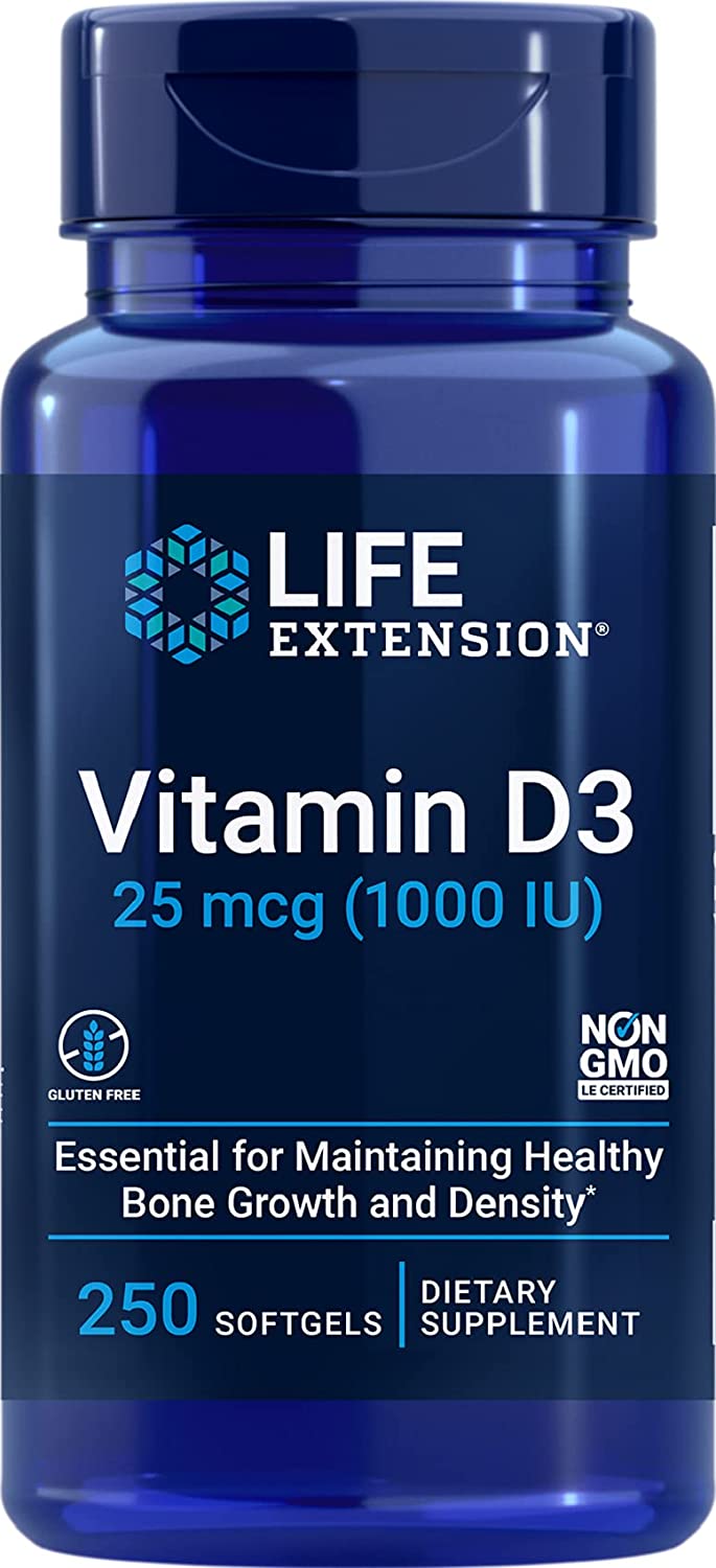 Life Extension Vitamin D3, 1000 IU - 250 softgels