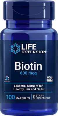 Life Extension Biotin, 600mcg - 100 caps