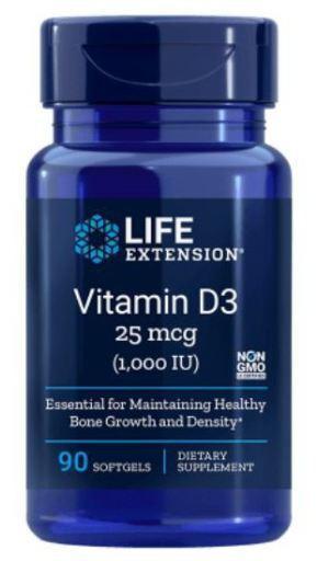 Life Extension Vitamin D3, 1000 IU - 90 softgels