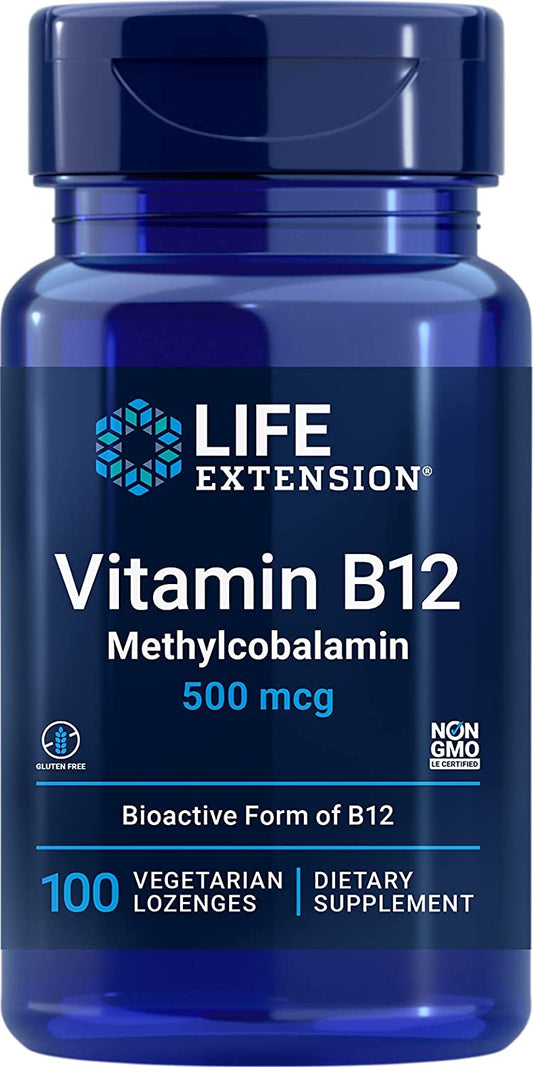 Life Extension Vitamin B12, 500mcg - 100 lozenges