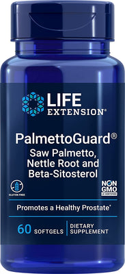 Life Extension PalmettoGuard Saw Palmetto/Nettle Root with Beta-Sitosterol - 60 softgels
