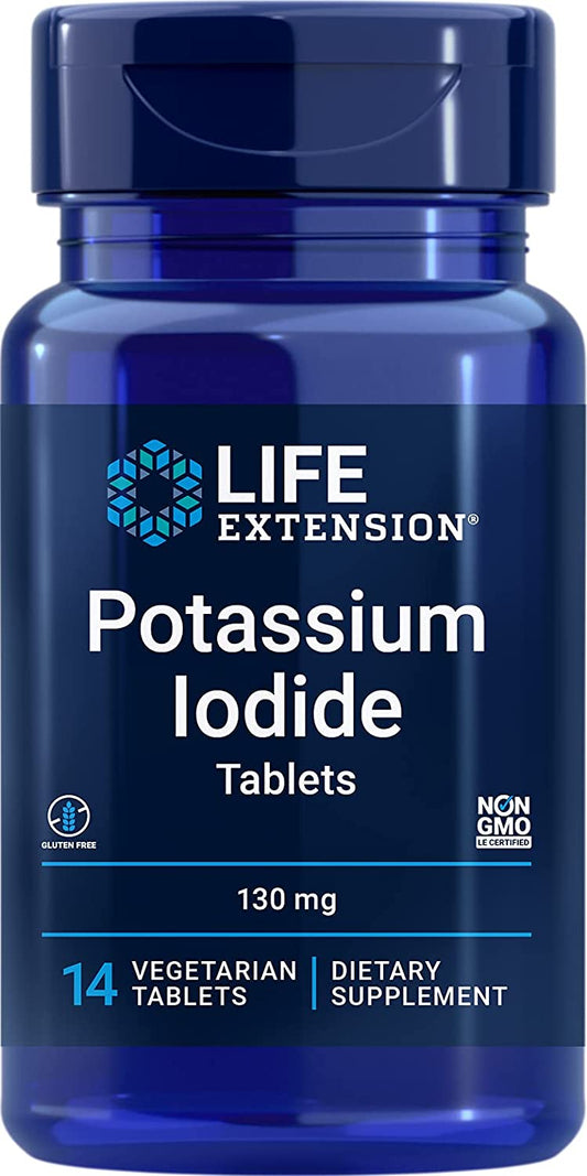 Life Extension Potassium Iodide Tablets, 130mg - 14 tabs