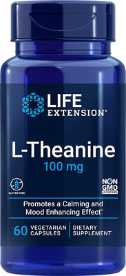 Life Extension L-Theanine, 100mg - 60 vcaps
