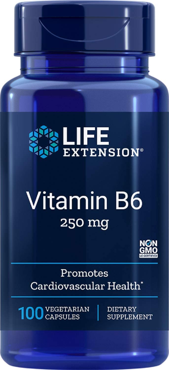 Life Extension Vitamin B6, 250mg - 100 vcaps