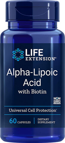Life Extension Alpha-Lipoic Acid with Biotin - 60 caps