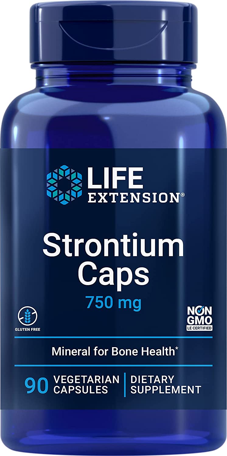 Life Extension Strontium Caps, 750mg - 90 vcaps