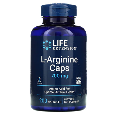 Life Extension L-Arginine Caps, 700mg - 200 vcaps