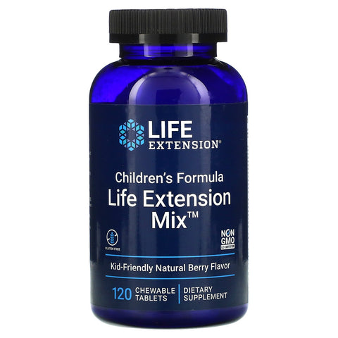 Life Extension Children's Formula Life Extension Mix, Natural Berry - 120 chewable tabs