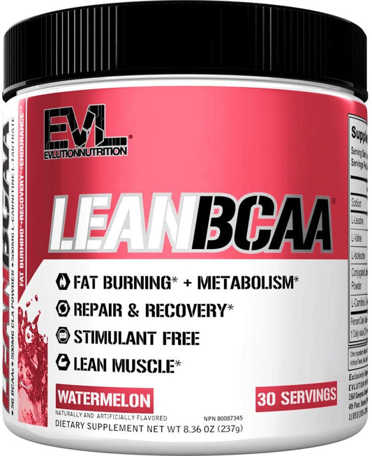 EVLution Nutrition Lean BCAA - Stimulant Free, Watermelon - 237g