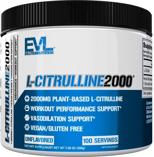 EVLution Nutrition L-Citrulline 2000, Unflavored - 200g