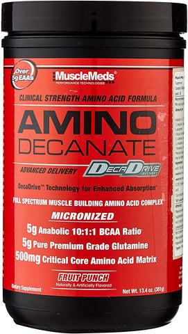 MuscleMeds Amino Decanate, Fruit Punch - 381g