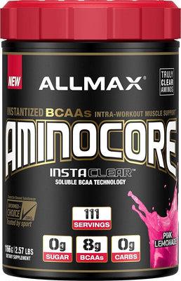 AllMax Nutrition Aminocore BCAA, Pink Lemonade - 315g