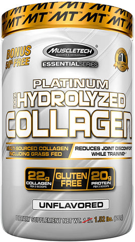 MuscleTech Platinum 100% Hydrolyzed Collagen, Unflavored - 692g