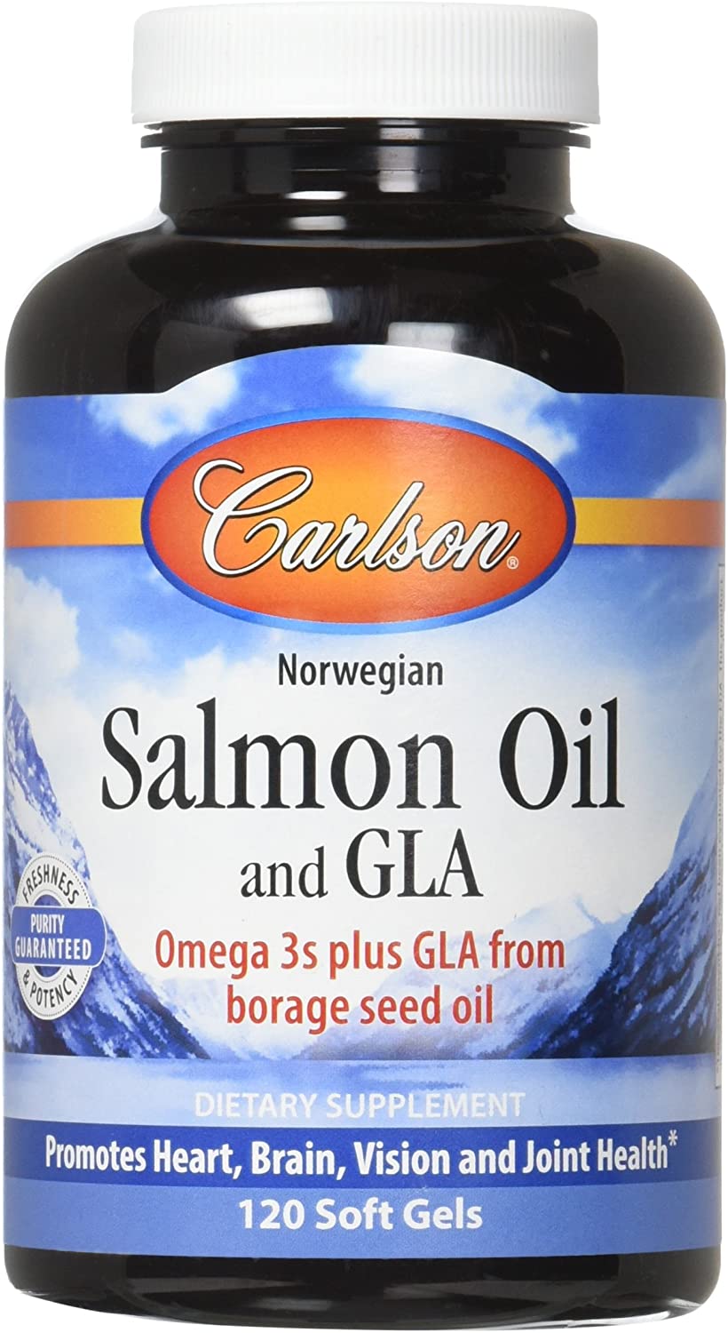Carlson Labs Norwegian Salmon Oil And GLA, 400mg - 120 softgels