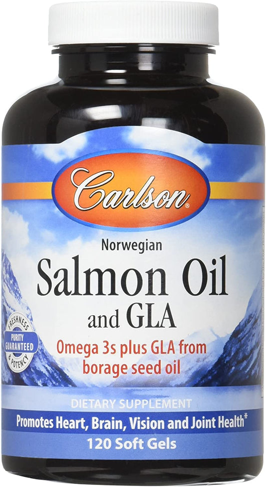 Carlson Labs Norwegian Salmon Oil And GLA, 400mg - 120 softgels