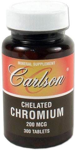 Carlson Labs Chelated Chromium, 200mcg - 300 tabs