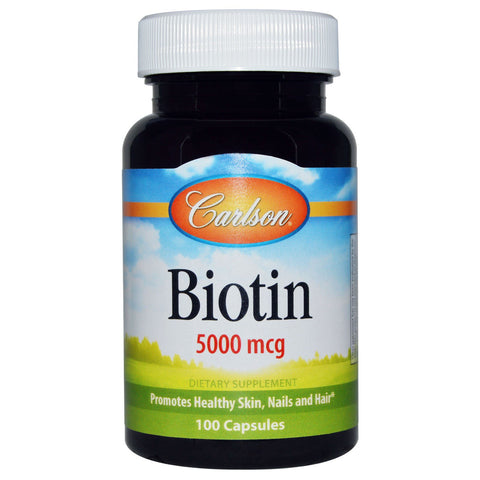 Carlson Labs Biotin, 5000mcg - 100 caps
