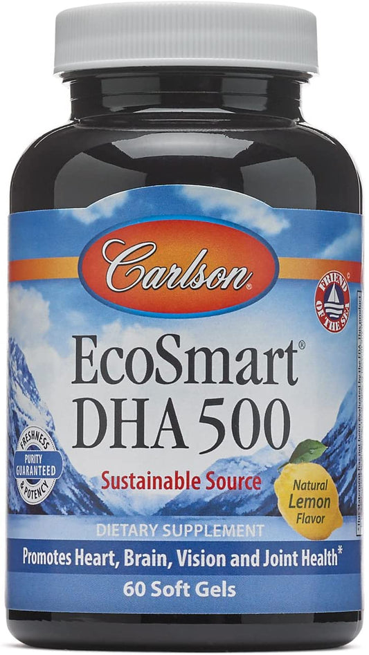 Carlson Labs EcoSmart DHA, Natural Lemon - 60 softgels