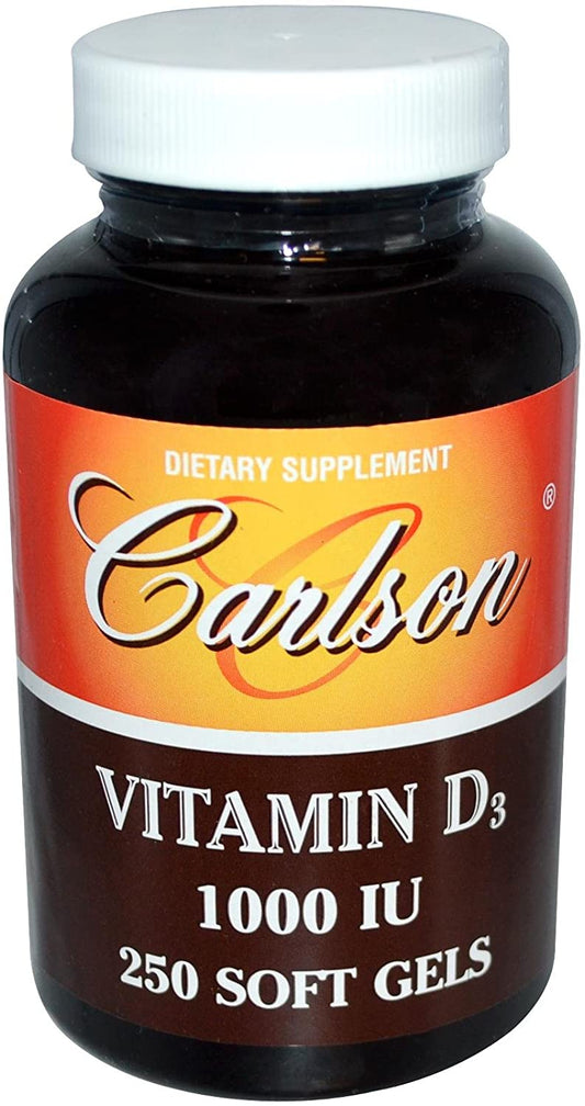 Carlson Labs Vitamin D3, 1000 IU - 250 softgels