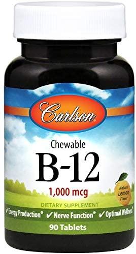 Carlson Labs Chewable B-12, 1000mcg - 90 tabs