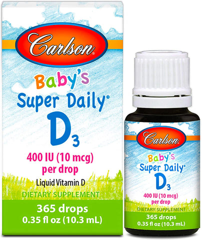 Carlson Labs Baby's Super Daily D3, 400 IU - 10 ml.
