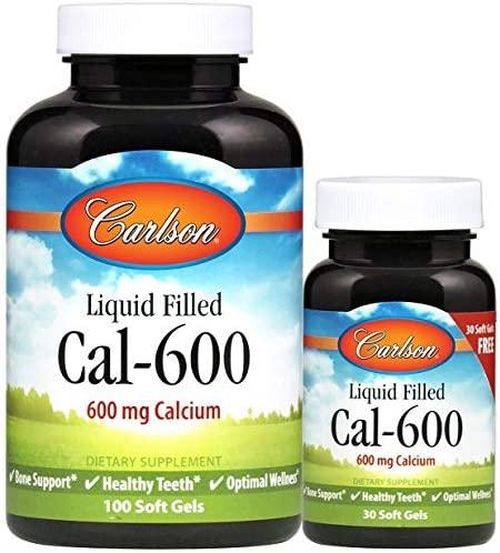 Carlson Labs Liquid Cal-600, 600mg - 100 + 30 softgels