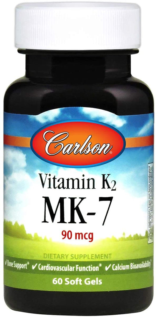 Carlson Labs Vitamin K2 MK-7, 90mcg - 60 softgels