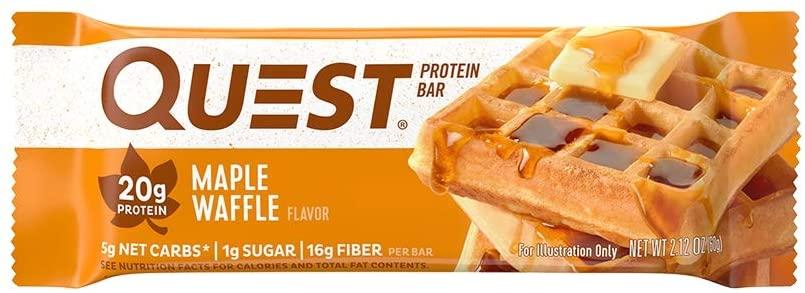Quest Nutrition Quest Bar, Maple Waffle - 12 bars