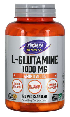 NOW Foods L-Glutamine, 1000mg - 120 vcaps