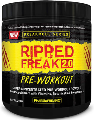 PharmaFreak Ripped Freak Pre-Workout 2.0, Blue Raspberry - 270g